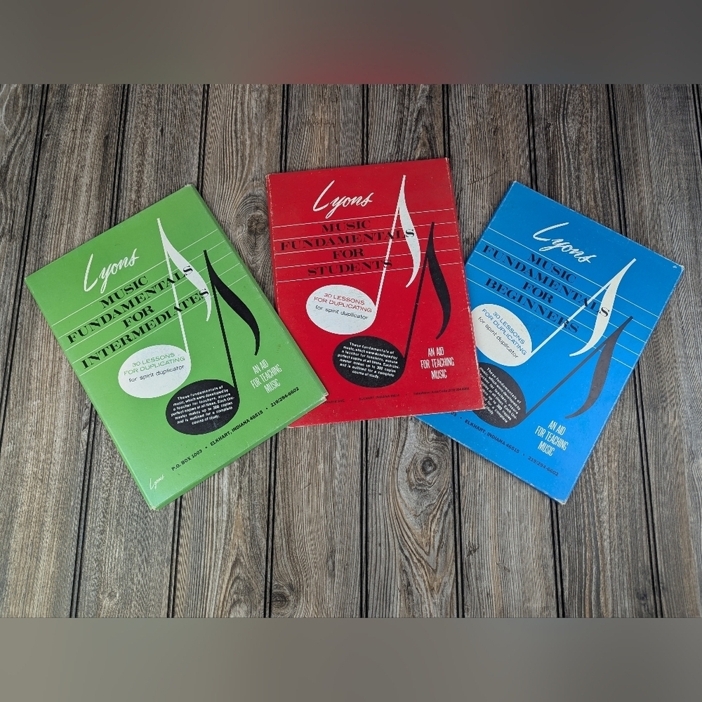 Lyons Music Fundamentals Set Of 3 Packets Of Mimio Teaching Master Copies